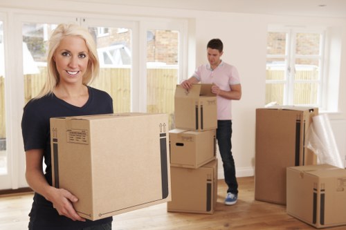 Removals van ready for a London home move