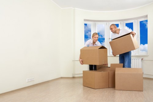 Moving van service for a London home relocation