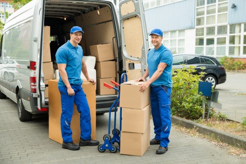 Man and van service supporting a flat or office move in London